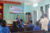 Đồng chí Nguyễn Thị Hoa Mận - Phó bí thư Đoàn khối các cơ quan tỉnh - khai mạc lớp tập huấn chuyển giao kỹ thuật nuôi cá trê lai