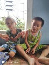 Hai cháu bé sinh đôi bị khuyết tật nặng tại xã Phước An, huyện Tuy Phước