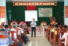 Đồng chí Nguyễn Xuân Thao báo cáo truyền thông về phòng, chống bạo lực gia đình và bất bình đẳng giới, ngăn ngừa và giảm thiểu tác hại của bạo lực trên cơ sở giới tại phường Nhơn Thành, thị xã An Nhơn