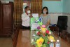 Ông Nguyễn Văn Hùng - Phó Giám đốc Sở Lao động và Thương binh - Xã hội Bình Định đến thăm và tặng quà nhân ngày Công tác xã hội 25/3