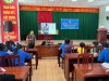 Đồng chí Nguyễn Minh Phát báo cáo chương trình tuyên truyền Phòng, chống bạo lực gia đình, thực hiện bình đẳng giới.