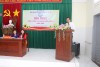 Ông Phan Đình Nhiệp - Giám đốc Trung tâm Công tác xã hội và Bảo trợ xã hội An Nhơn - phát biểu tại Hội nghị